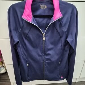 Lilly Pulitzer Women's Navy and Pink Jacket